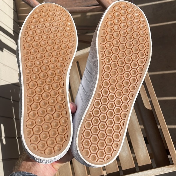 Adidas Gazelle ADV White Leather Mens 10 - Picture 5 of 5